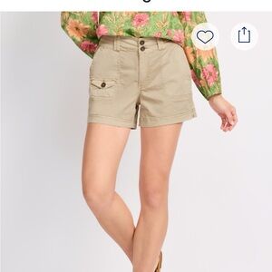 one 5 one Khaki Utility Cargo Shorts